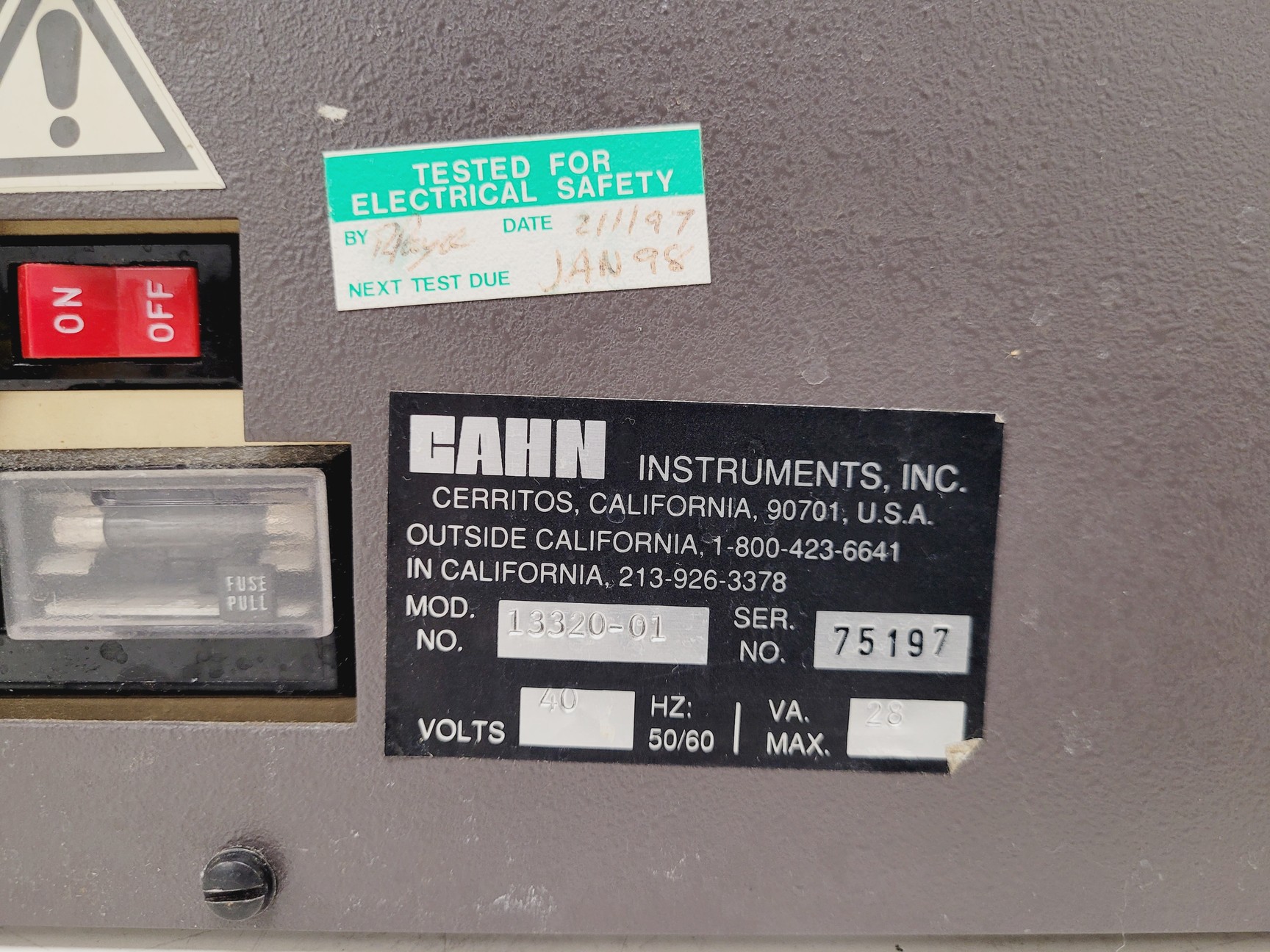 Image of CAHN C-33 Automatic Electric Microbalance Lab