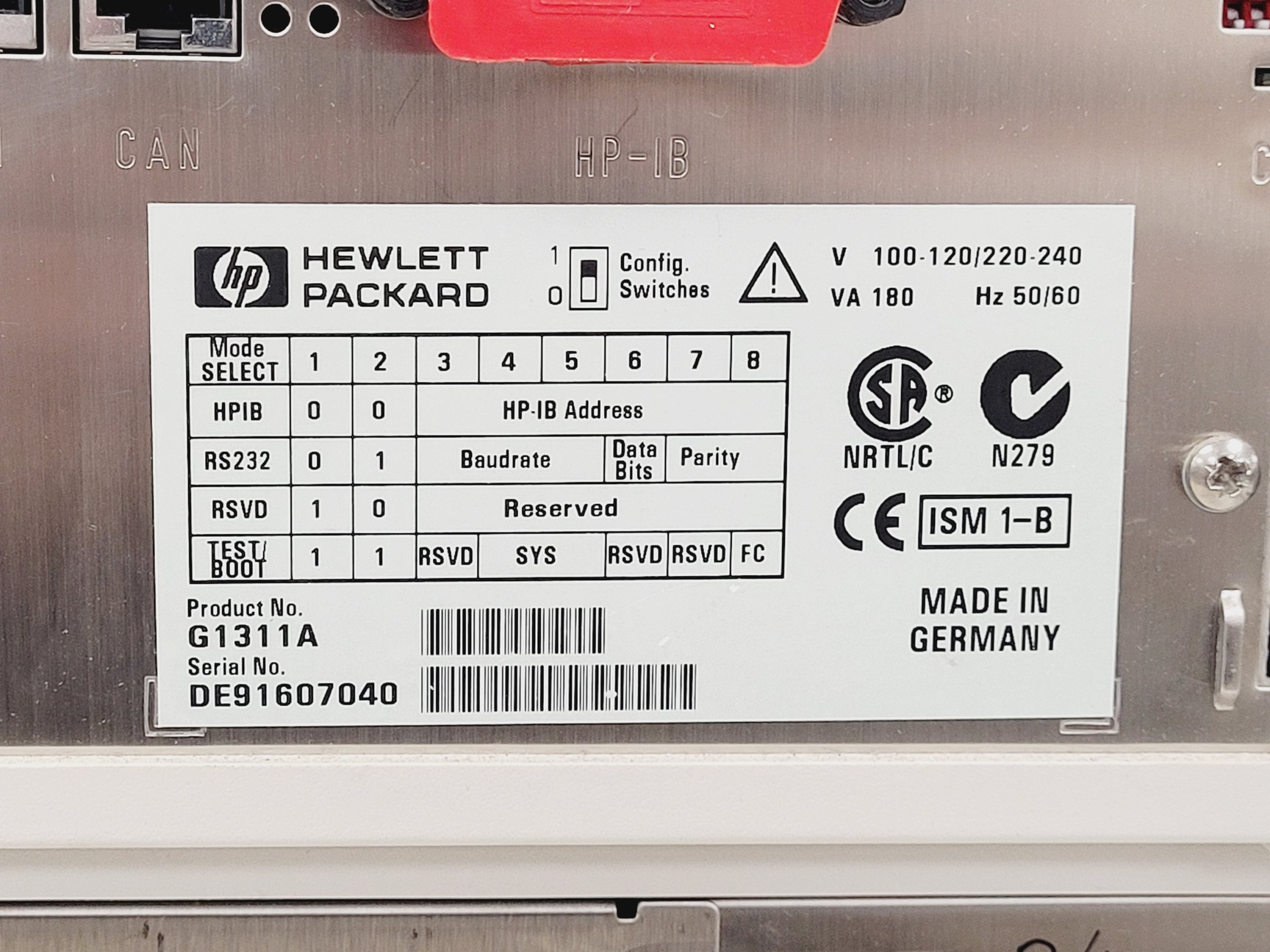 Image of Agilent 1100/1200 Series HPLC System G1316A, G1314A, G1364A, G1330B