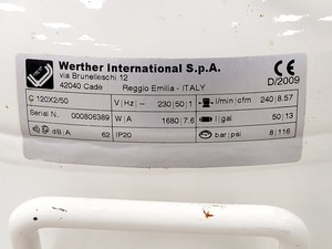 Thumbnail image of Werther International C 120X2/50 Compressor