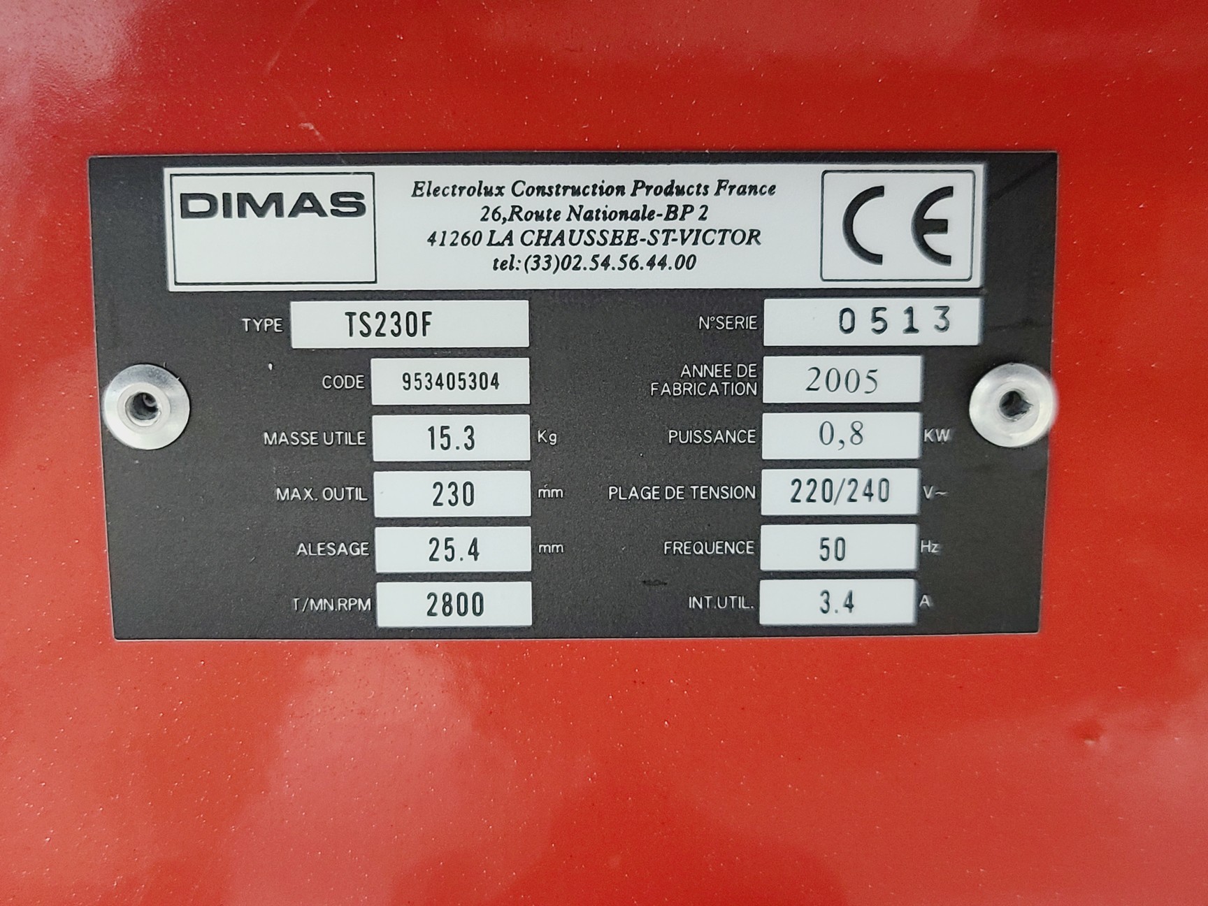 Image of Dimas TS 230 F Portable Tile Cutter