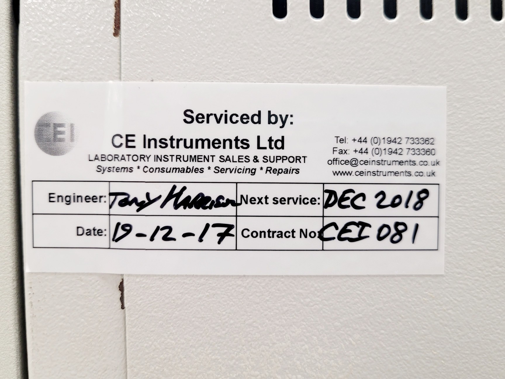 Image of Thermo Quest Flash EA 1112 Series N / Protein Analyser HPLC Lab