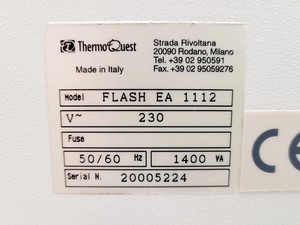 Thumbnail image of Thermo Quest Flash EA 1112 Series N / Protein Analyser HPLC Lab