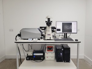 Thumbnail image of Nikon Eclipse Ti/VT-iSIM Confocal Microscope System w/ PC & Software Lab