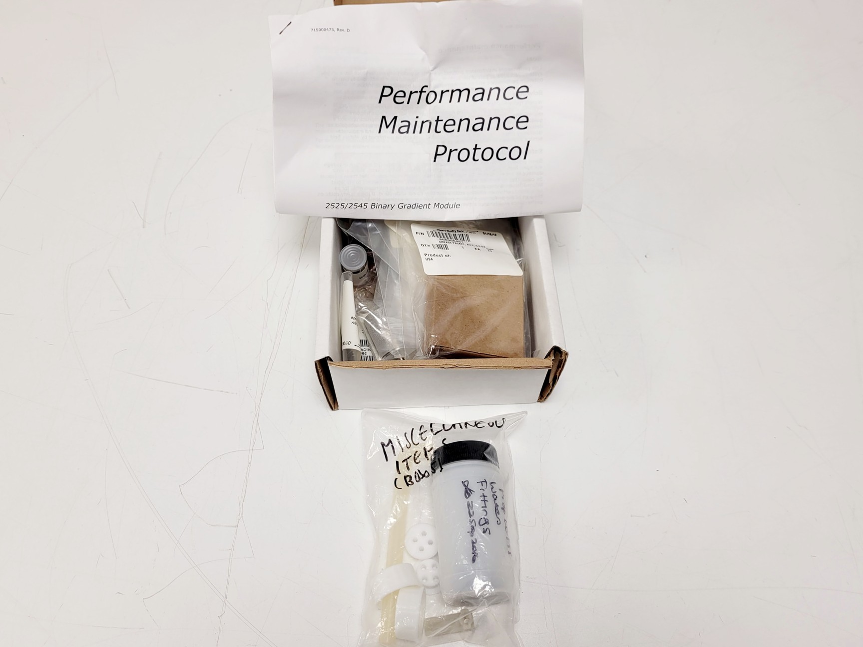 Image of Job Lot of Waters HPLC / LC-MS Spare Parts, Maintenance Kits & Consumables
