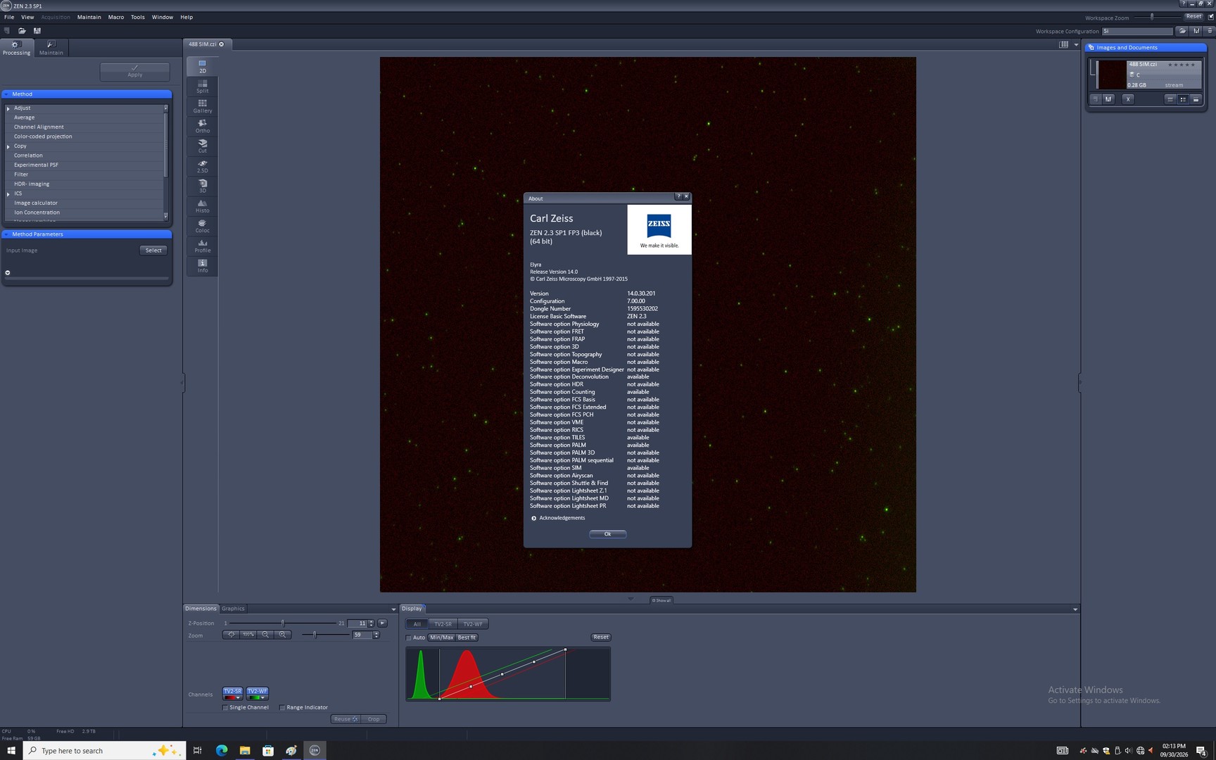 Image of Zeiss ELYRA PS.1 Confocal Microscope System w/ Observer.Z1, PC, Software & Optic