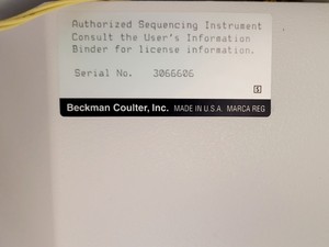 Thumbnail image of Beckman Coulter CEQ 8000 Genetic Analysis System w/ PC & Software Lab