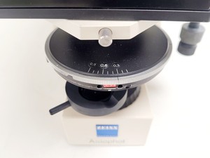 Thumbnail image of Zeiss Axiophot Photomicroscope w/ HBO 100, G509159, 5 x Objectives 