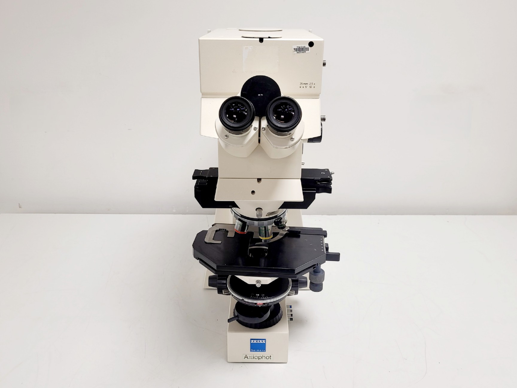 Image of Zeiss Axiophot Photomicroscope w/ HBO 100, G509159, 5 x Objectives 