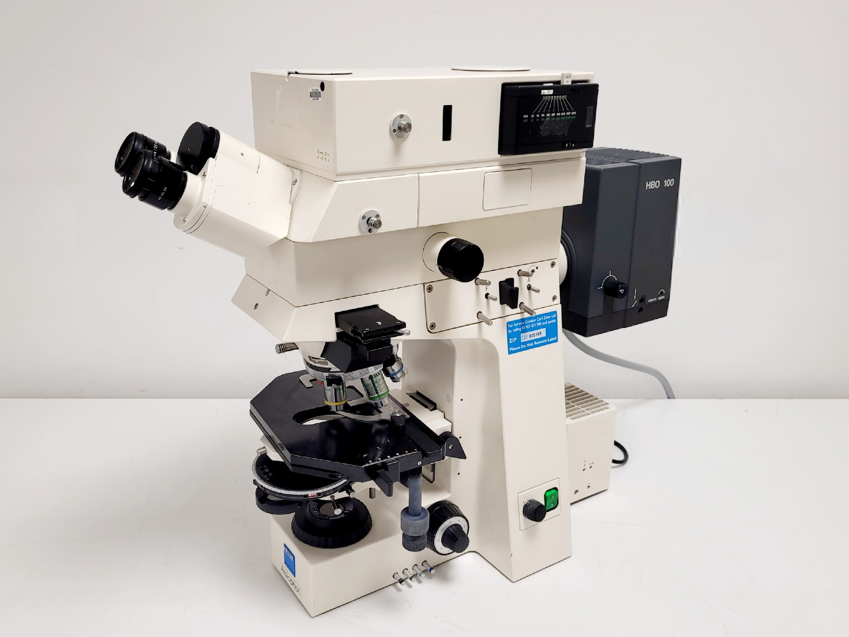 Image of Zeiss Axiophot Photomicroscope w/ HBO 100, G509159, 5 x Objectives 