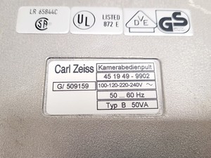 Thumbnail image of Zeiss Axiophot Photomicroscope w/ HBO 100, G509159, 5 x Objectives 