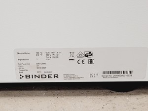 Thumbnail image of Binder BD 115 Incubator Lab