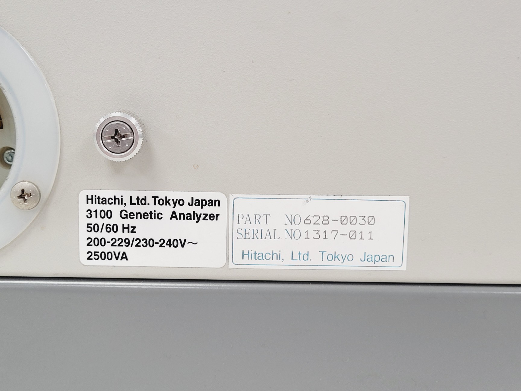 Image of Hitachi Applied Biosciences 3130 Genetic Analyser 628-0030 DNA Sequencer Lab