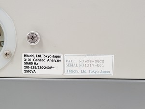 Thumbnail image of Hitachi Applied Biosciences 3130 Genetic Analyser 628-0030 DNA Sequencer Lab