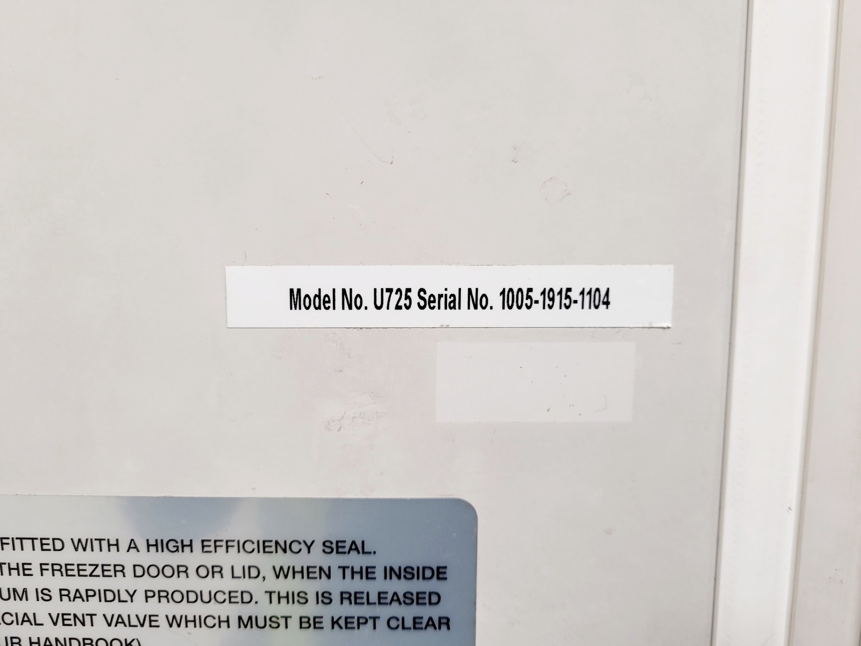 Image of New Brunswick Scientific U725 -86 Ultra Low Temp Freezer
