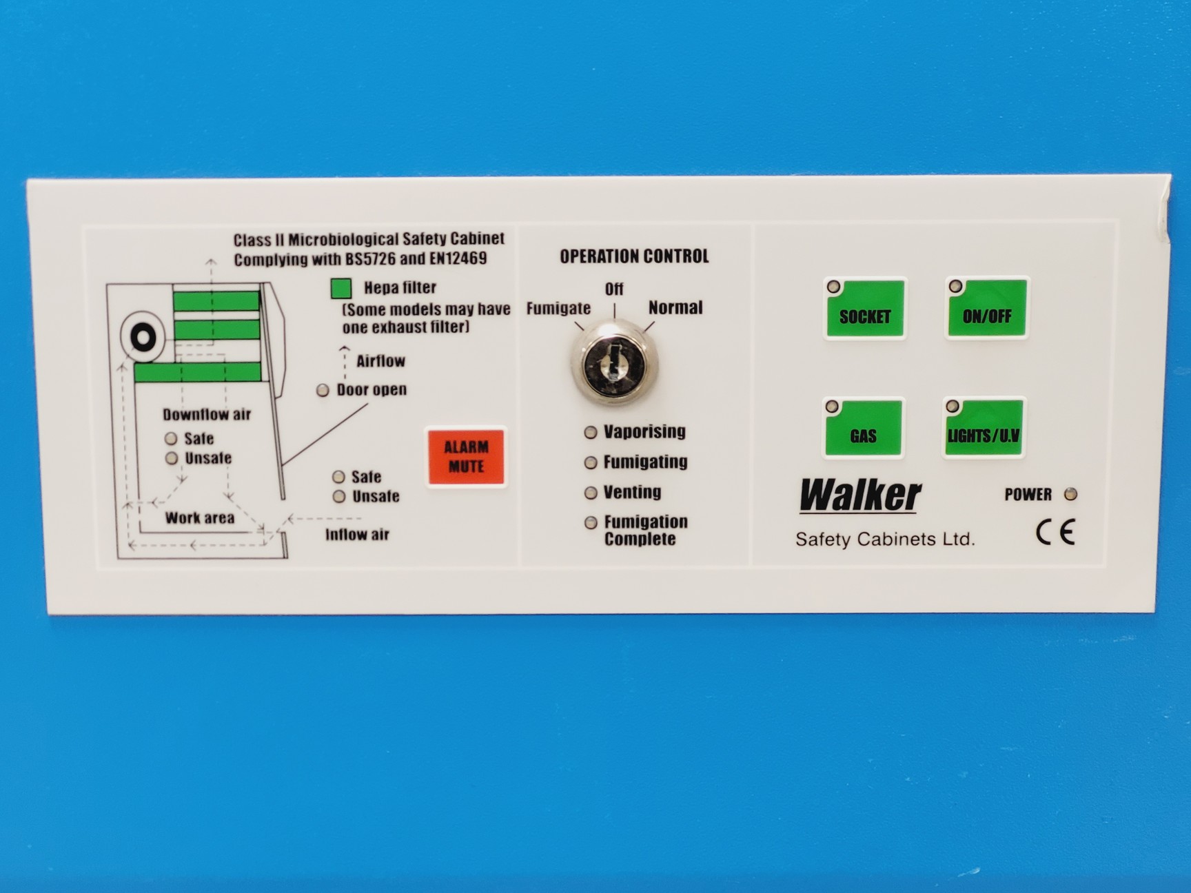 Image of Walker Generation 3 Class II Safety Cabinet 1290mm w/ Stand Lab