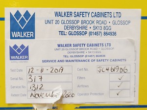 Thumbnail image of Walker WALKCLII Class II Microbiological Safety Cabinet Lab