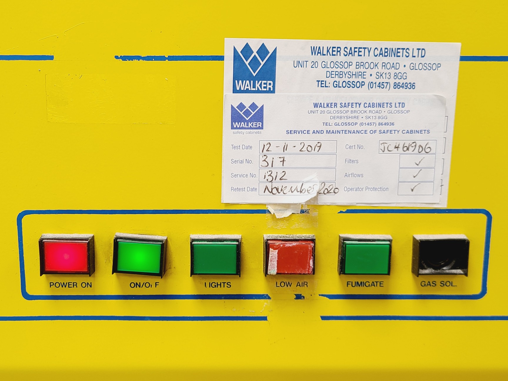 Image of Walker WALKCLII Class II Microbiological Safety Cabinet Lab
