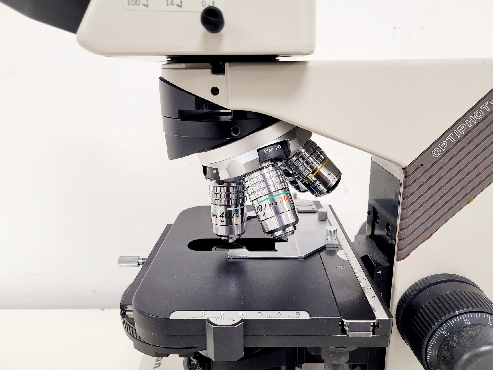 Image of Nikon Optiphot-2 Compound Microscope w/ 4 x Objectives Plan, Planapo, DIC
