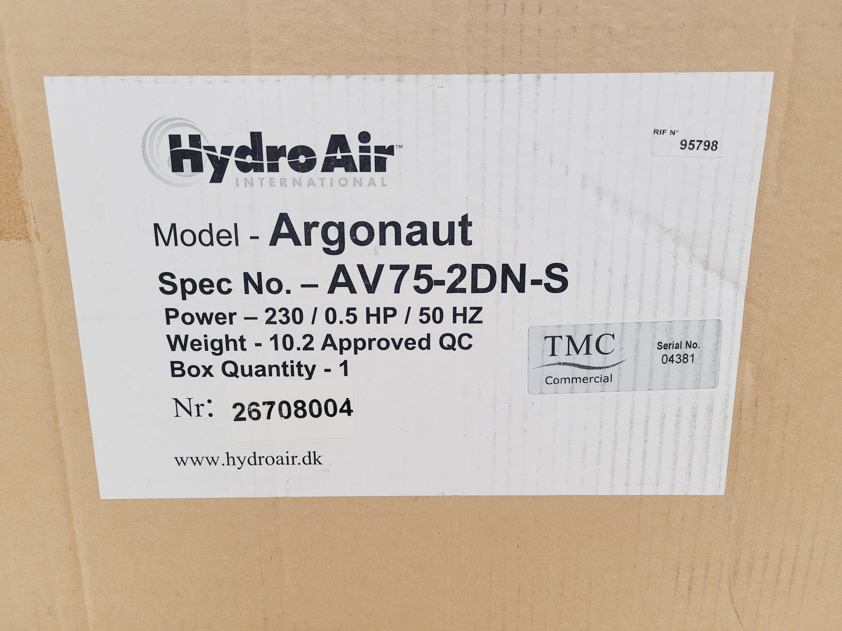 Image of Hydronaut AV150-2DN-S Swimming Pool Pump