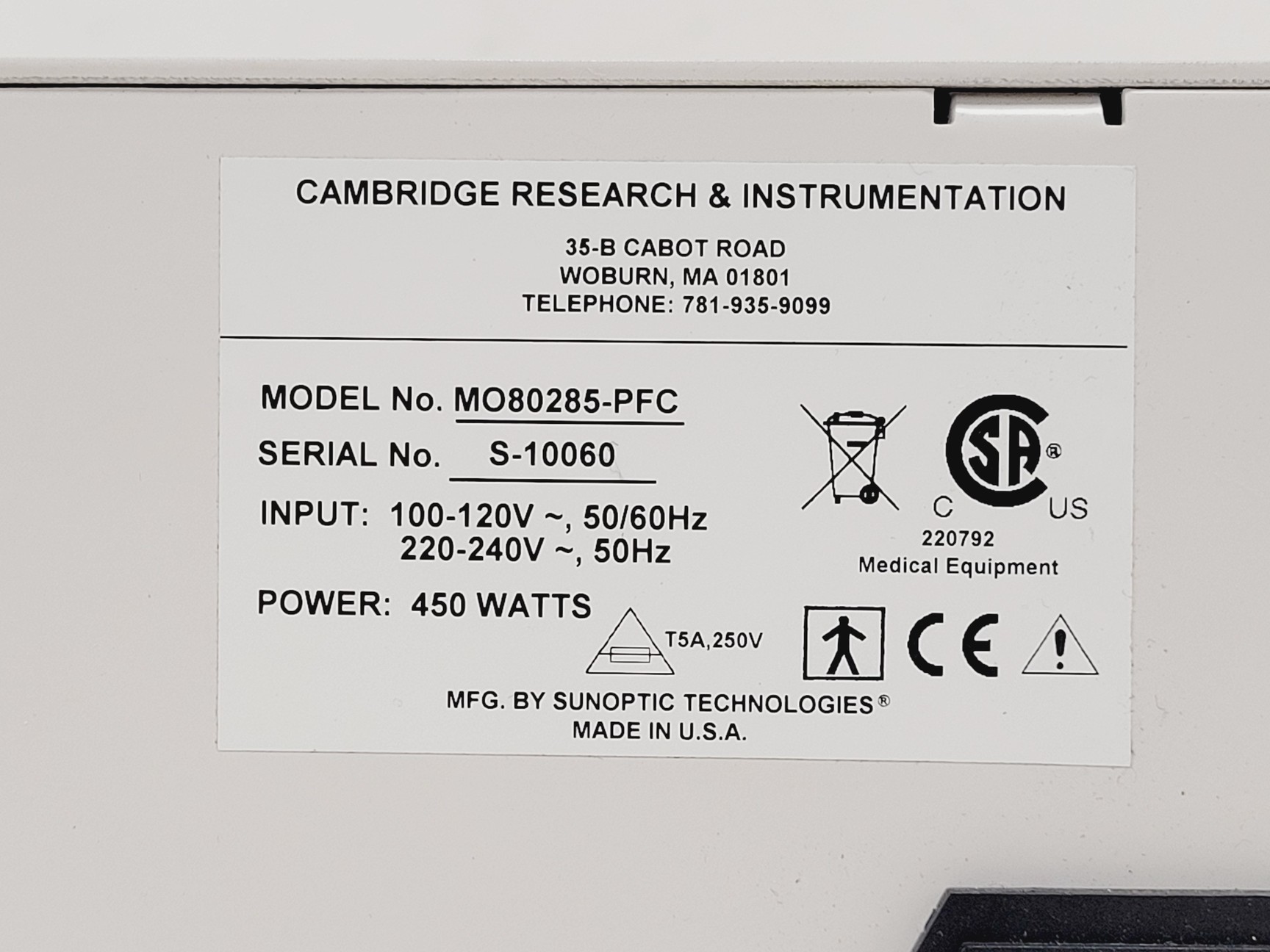 Image of Maestro CRi Model M-MSI-500-FL w/ Model MO80285-PFC Cell Visualising System