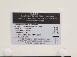 Thumbnail image of Planer Kryo 360 - 3.3, LNP 4 and GOMRV Controlled Rate Freezer System