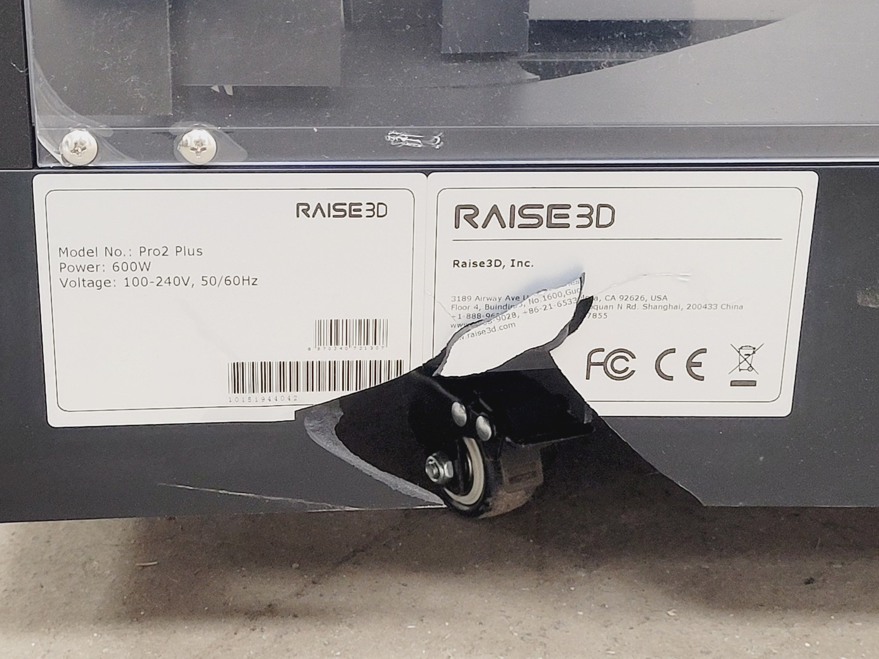 Image of Raise 3D Pro 2 Plus 3D Printer w/ PLA Filament Spool Deep Black