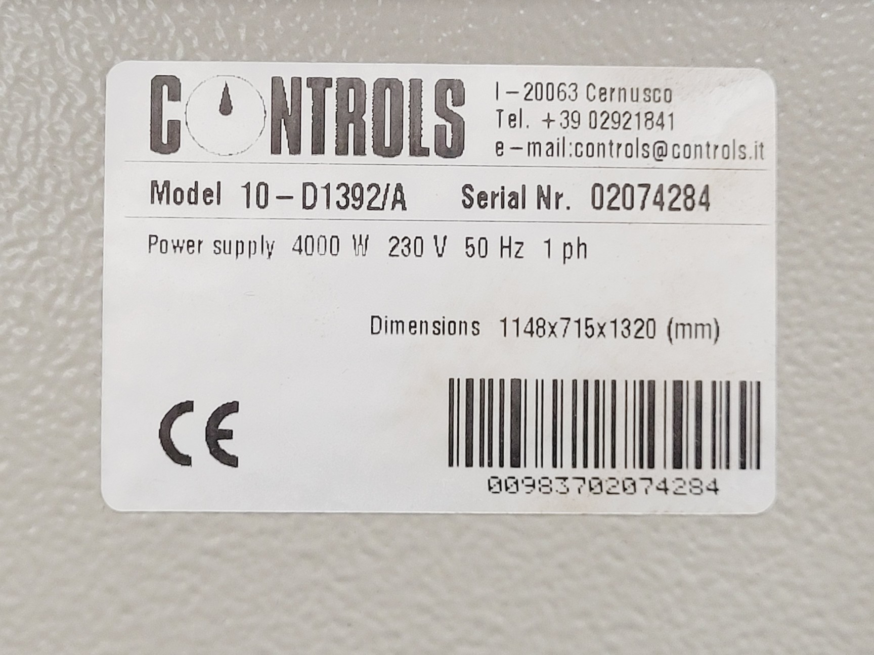 Image of Controls Model 10-D1392/A Natural Convection Laboratory Drying Oven