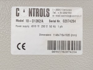 Thumbnail image of Controls Model 10-D1392/A Natural Convection Laboratory Drying Oven