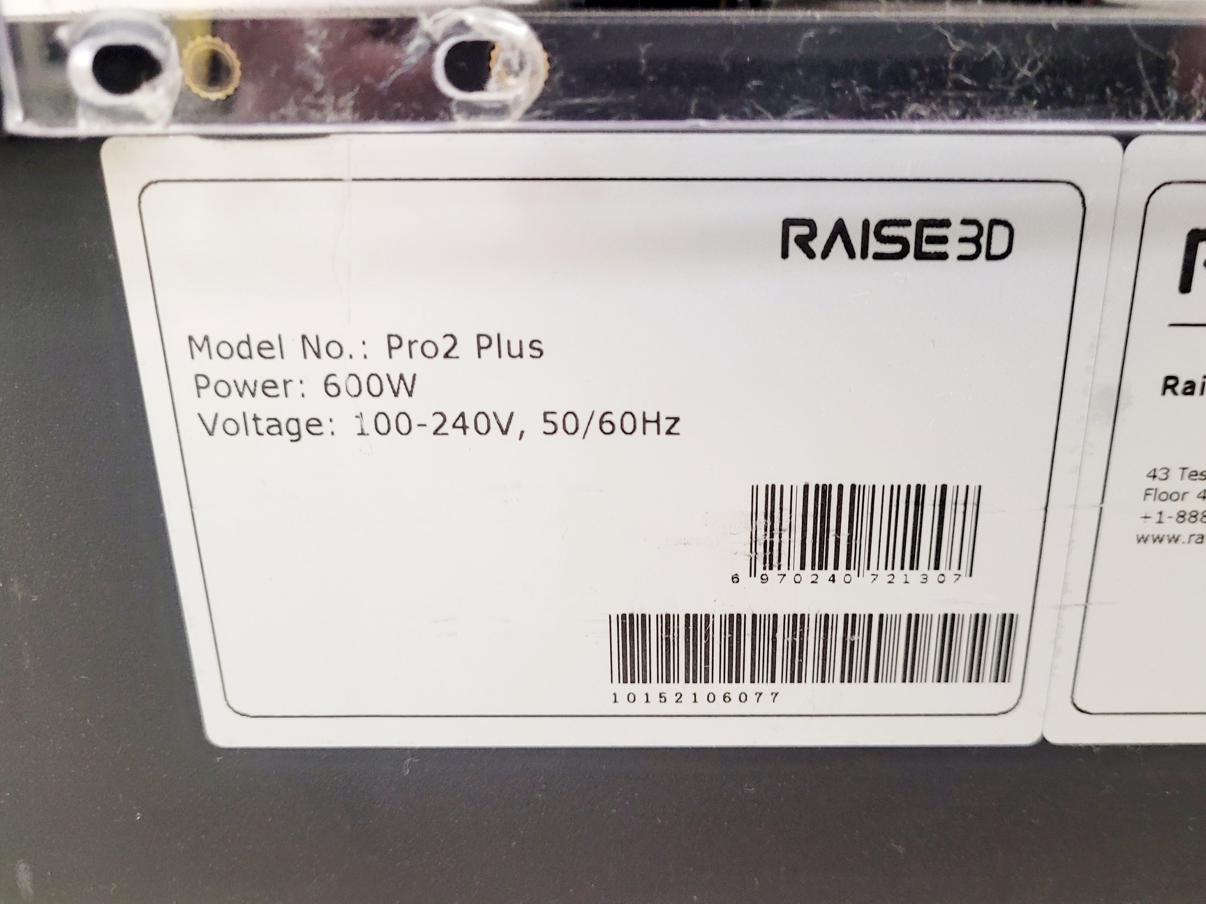Image of Raise 3D Pro 2 Plus 3D Printer w/ PRIMAVALUE Spool Light Grey