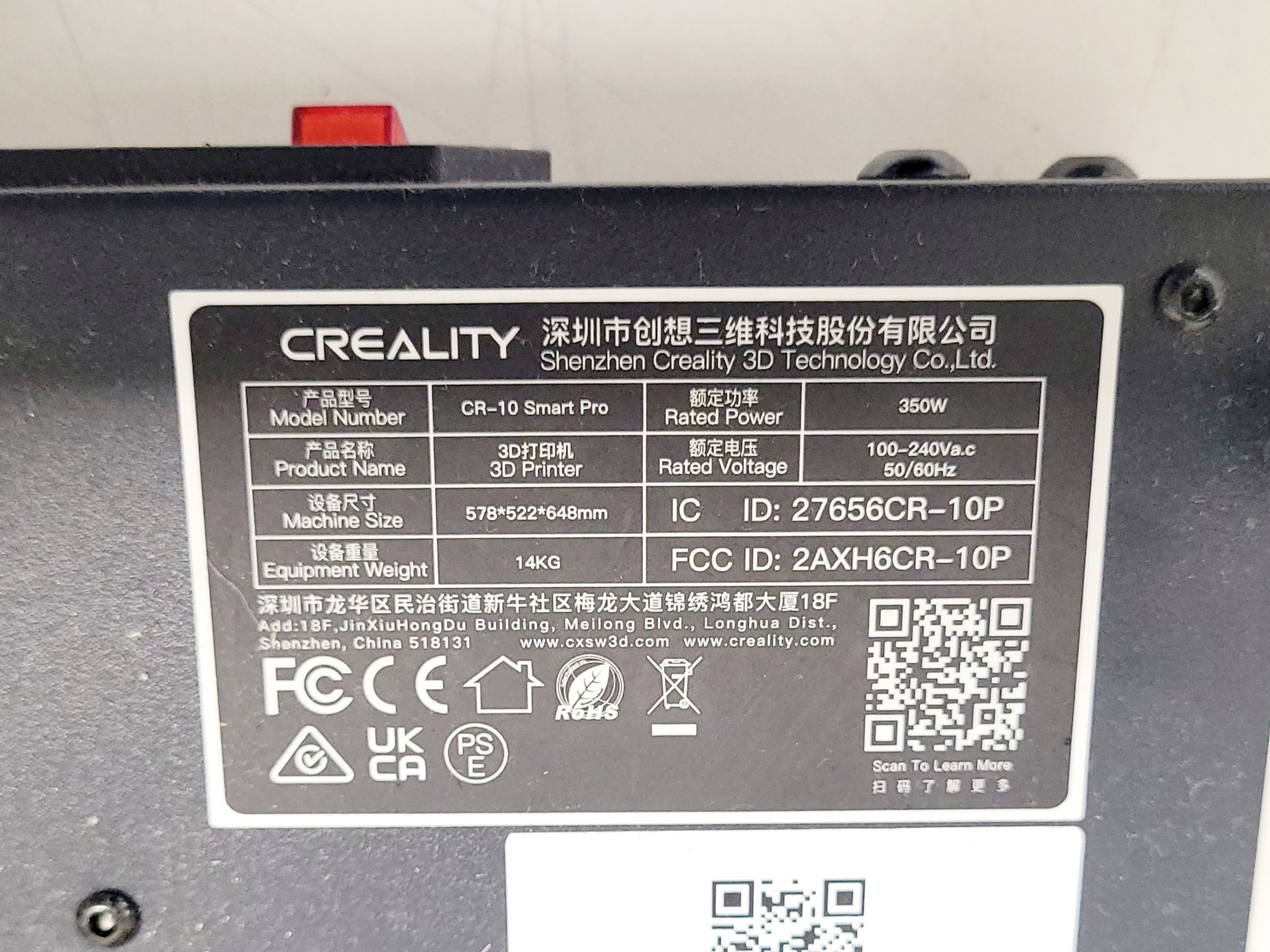 Image of Creality CR-10 Smart Pro 3D Printer