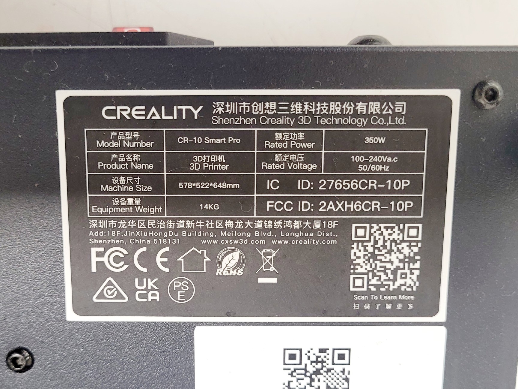 Image of Creality CR-10 Smart Pro 3D Printer