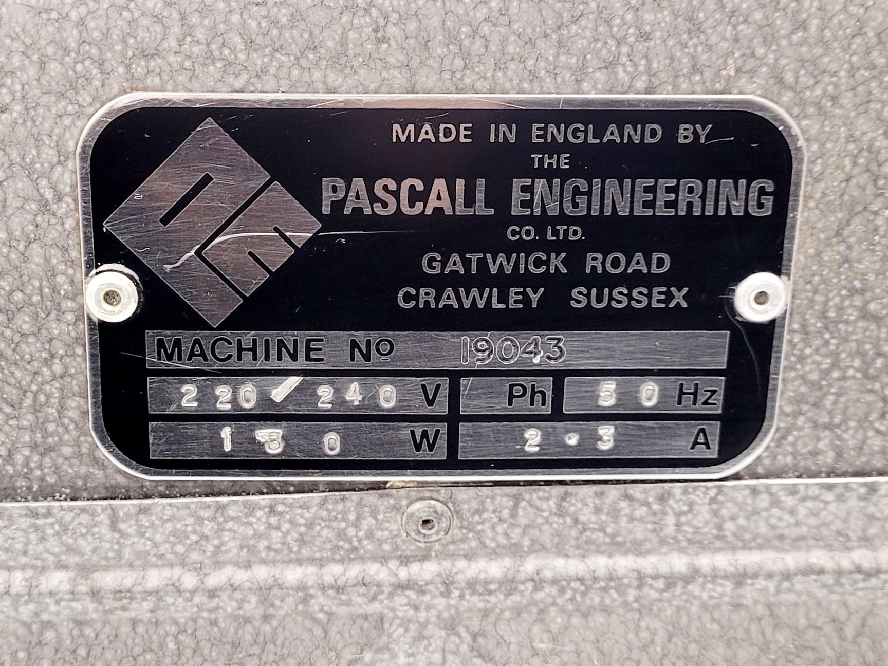 Image of Pascall Engineering Machine No. 19043 Ball Mill