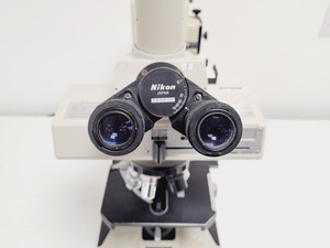 Thumbnail image of Nikon EFD-3 Inverted Microscope w/ Zeiss Axiocam & 5 x Objectives 4/10/20/40 Flu