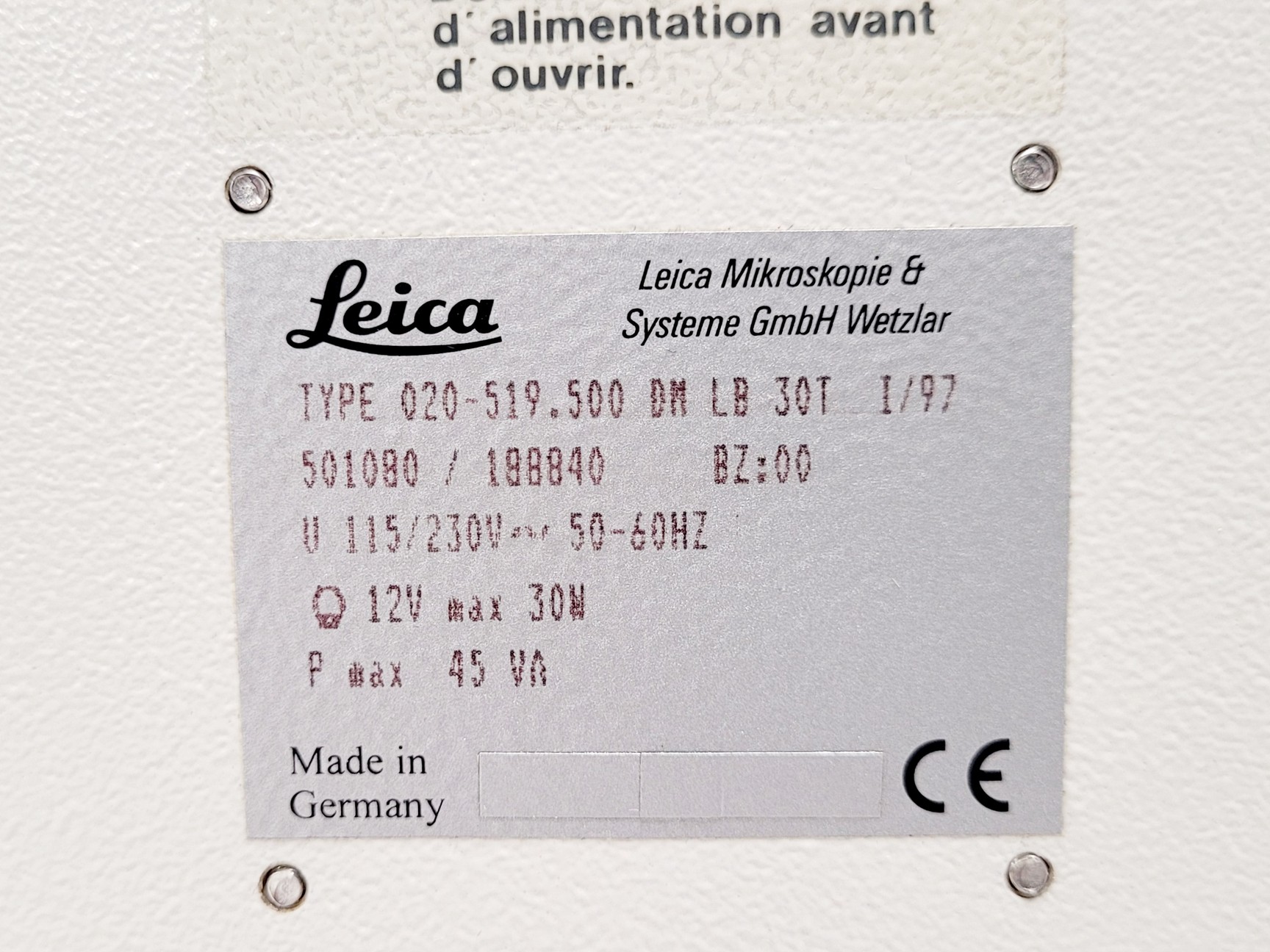 Image of Leica DMLB 020-519.500 Microscope w/ 20/40/100x Objectives Lab