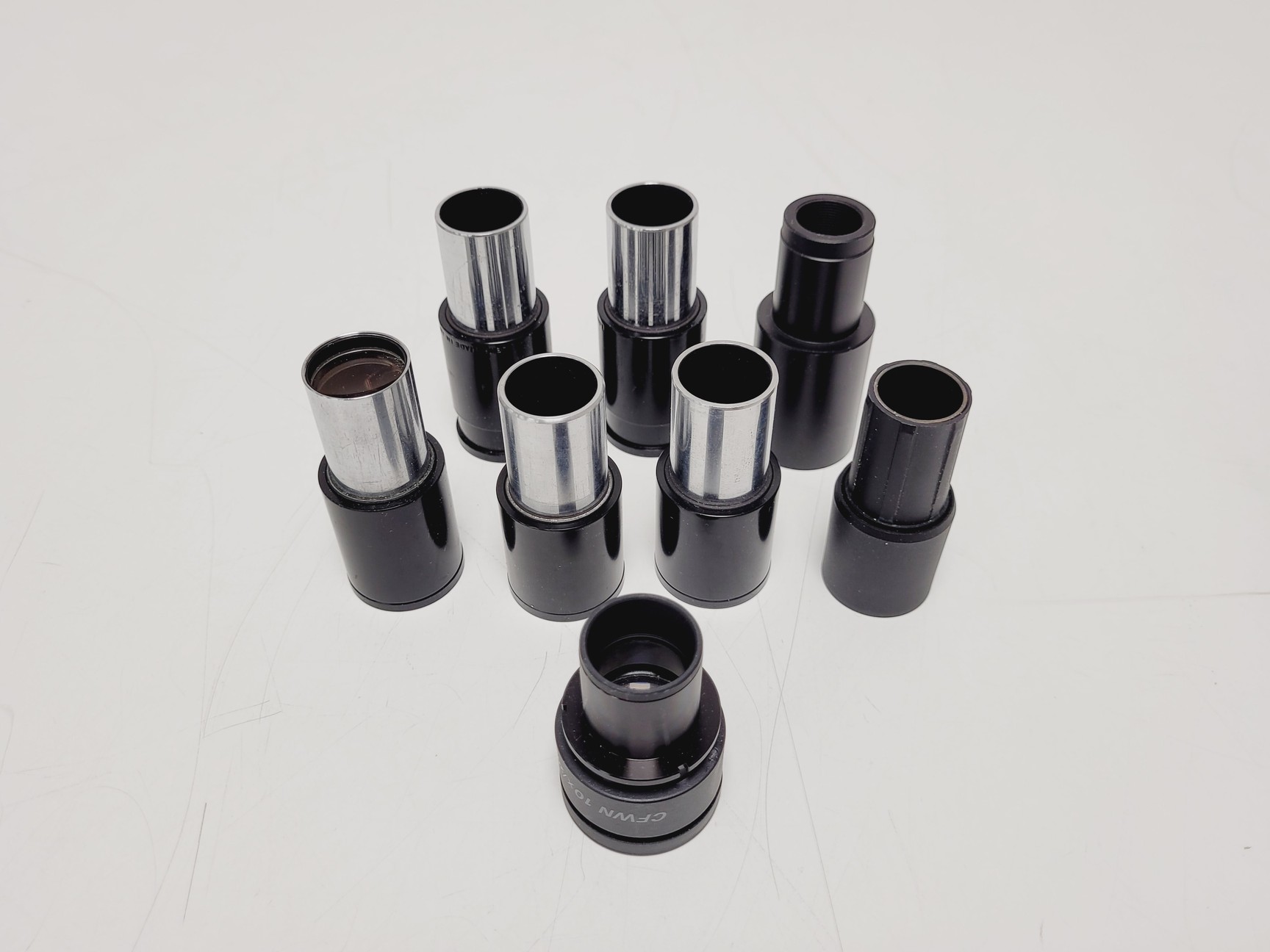 Image of Job Lot of Mixed Microscope Objectives, Eyepieces & Filter Cubes Lab