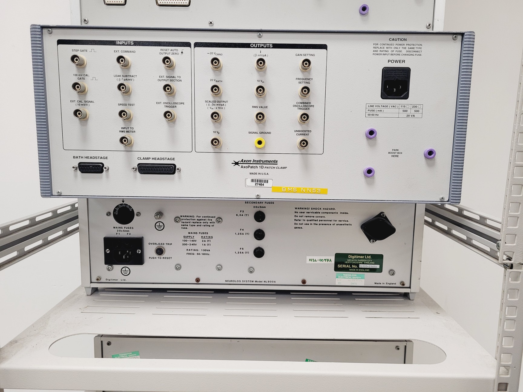 Image of Axopatch-1D Electrophysiology Rack w/ Digidata & Temp Controller