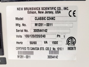 Thumbnail image of New Brunswick Scientific Classic Series C24KC Refrigerated Incubator Shaker