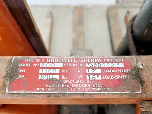 Thumbnail image of Hudswell Sherpa Model 300 Manual Hydraulic Lifter Stacker
