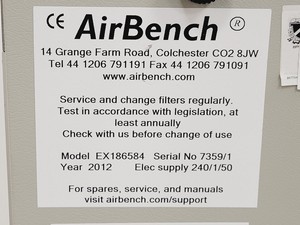 Thumbnail image of AirBench Model EX186584 Downdraught Extractor Bench Lab