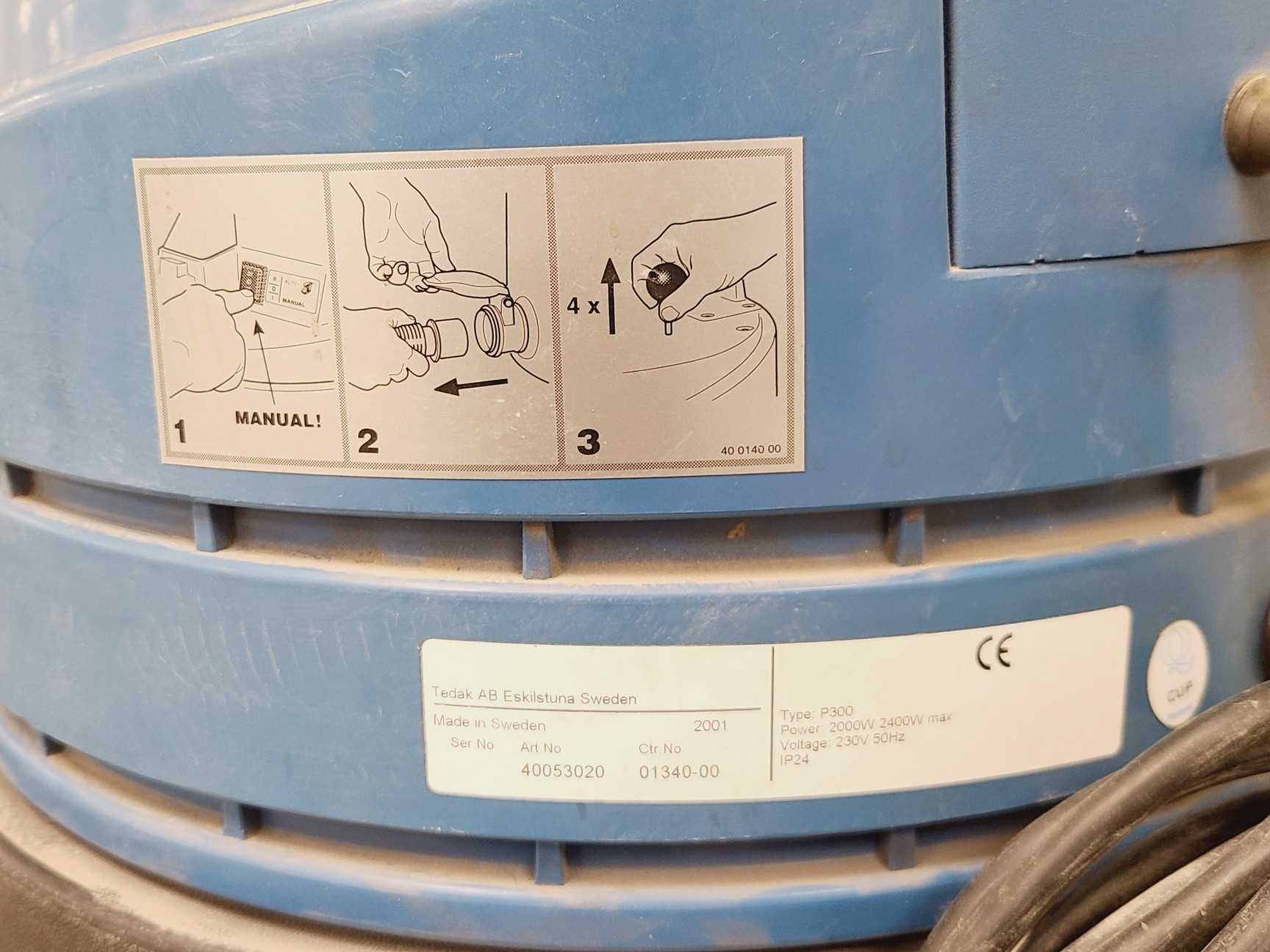 Image of Nederman P300 Industrial Vacuum Cleaner