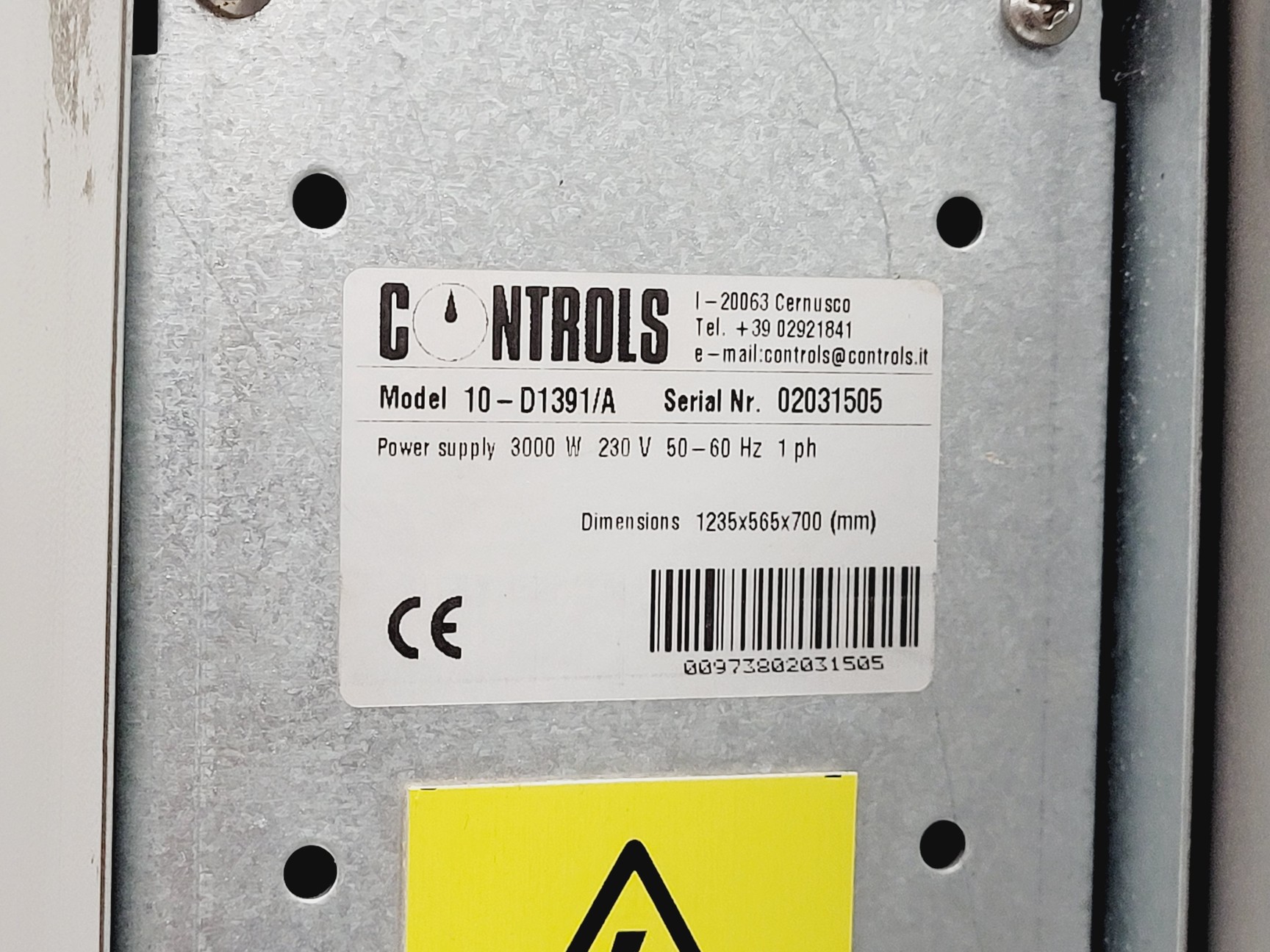 Image of Controls Oven Model 10-D1391/A Laboratory Drying Oven