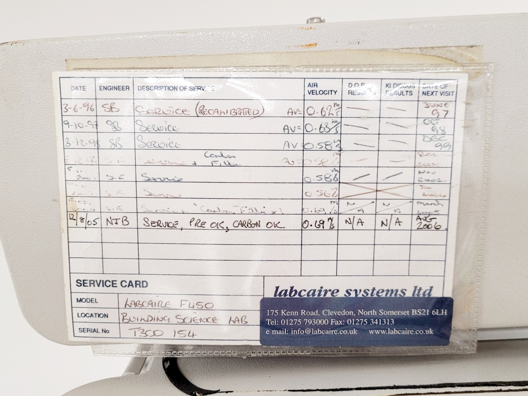 Image of Labcaire Ductless Fume Cupboard Model F450 Lab