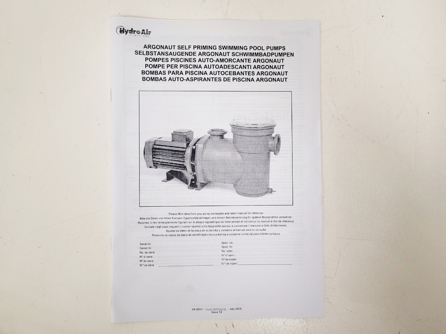 Image of Hydronaut AV150-2DN-S Swimming Pool Pump
