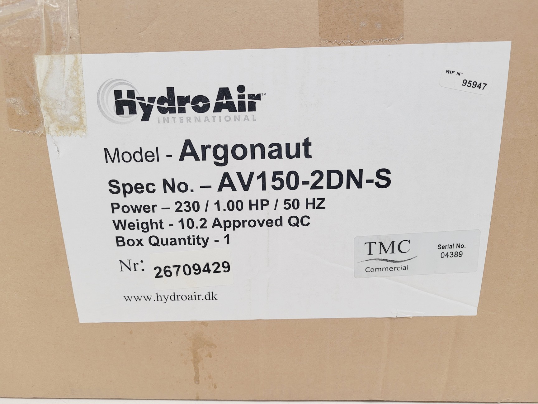 Image of Hydronaut AV150-2DN-S Swimming Pool Pump