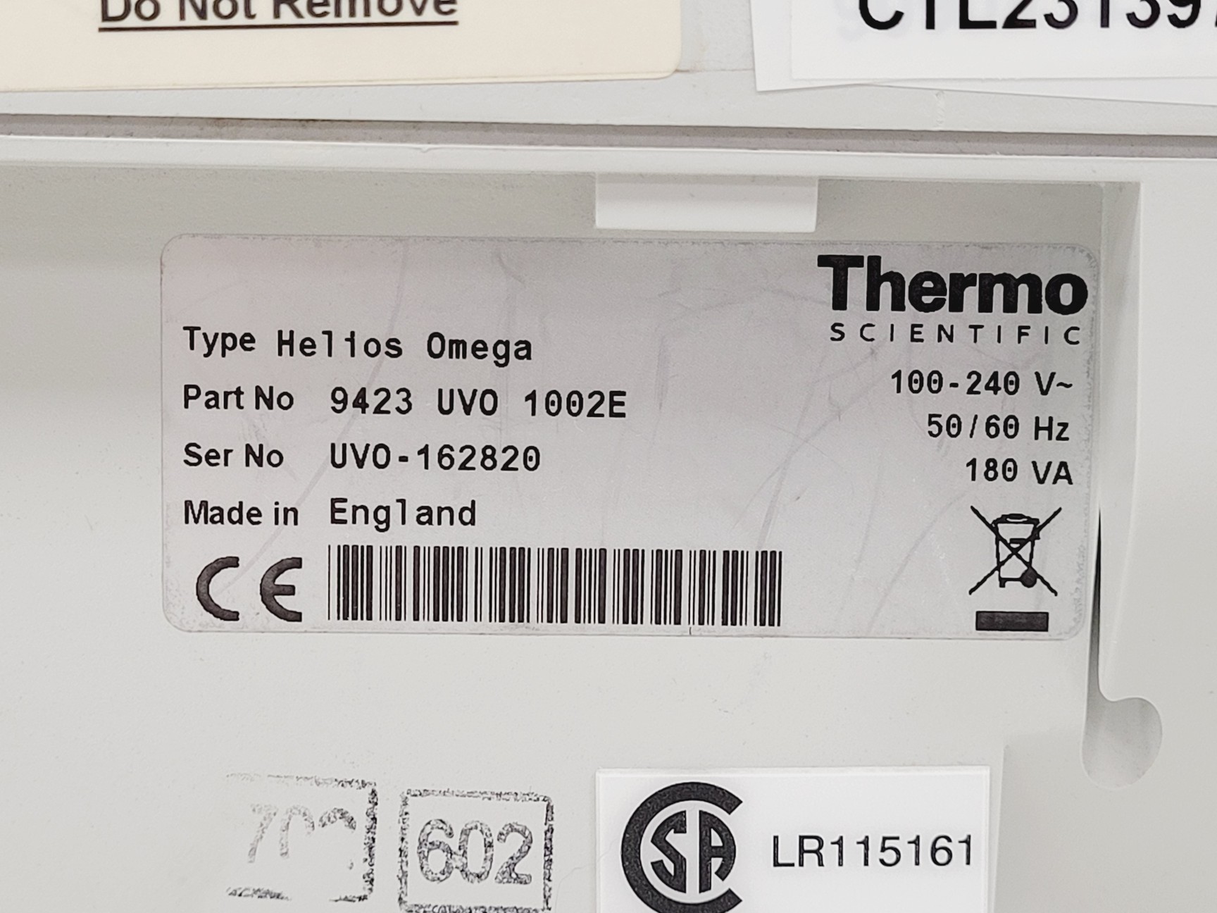 Image of Thermo Scientific Helios Omega UV-VIS Spectrophotometer Lab