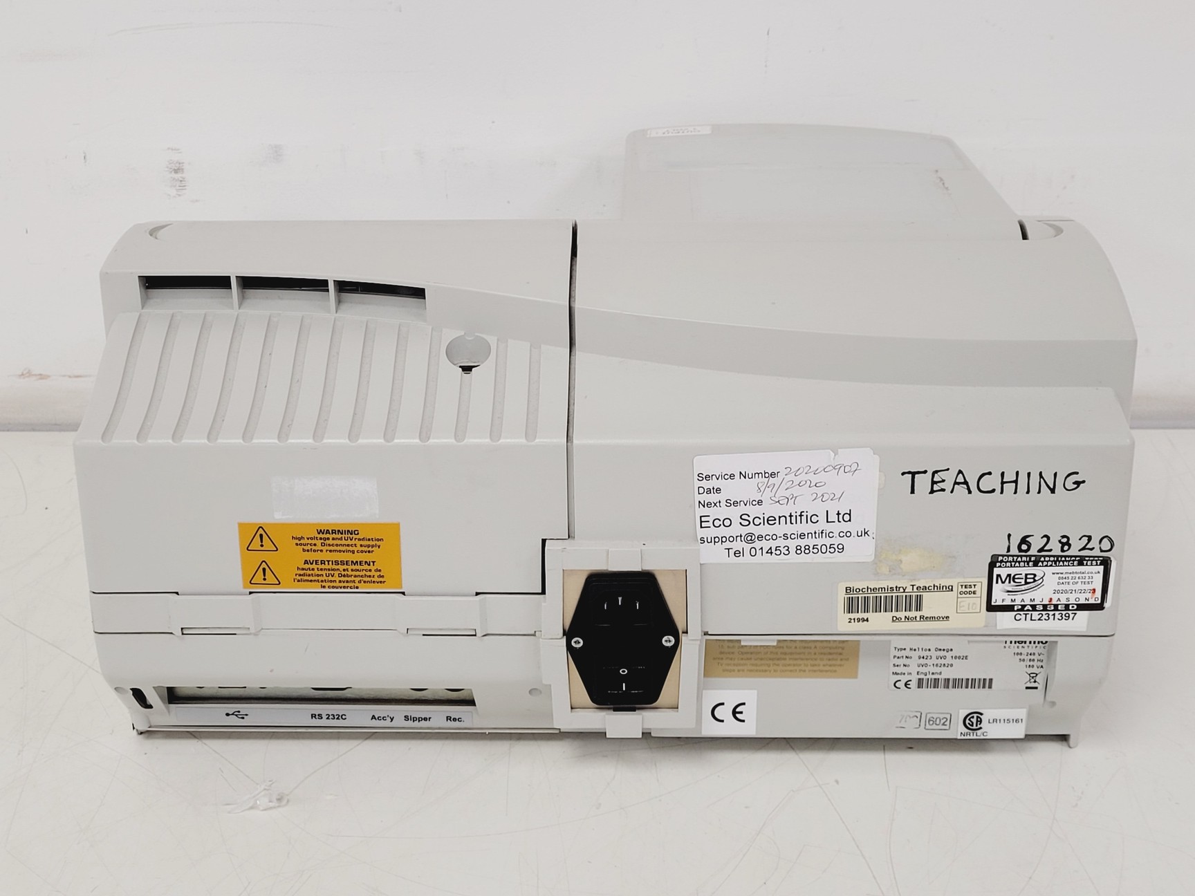 Image of Thermo Scientific Helios Omega UV-VIS Spectrophotometer Lab