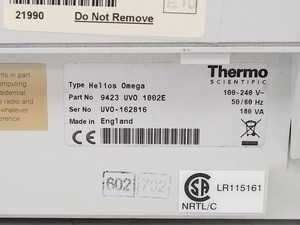 Thumbnail image of Thermo Scientific Helios Omega UV-VIS Spectrophotometer Lab