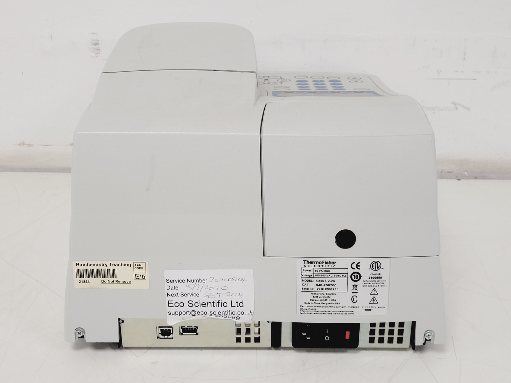 Image of Thermo Scientific GeneSys G10S UV-VIS  Spectrophotometer Lab