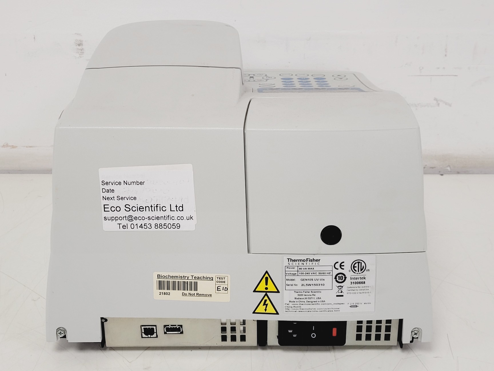 Image of Thermo Scientific GeneSys Gen10S UV-VIS Spectrophotometer Lab