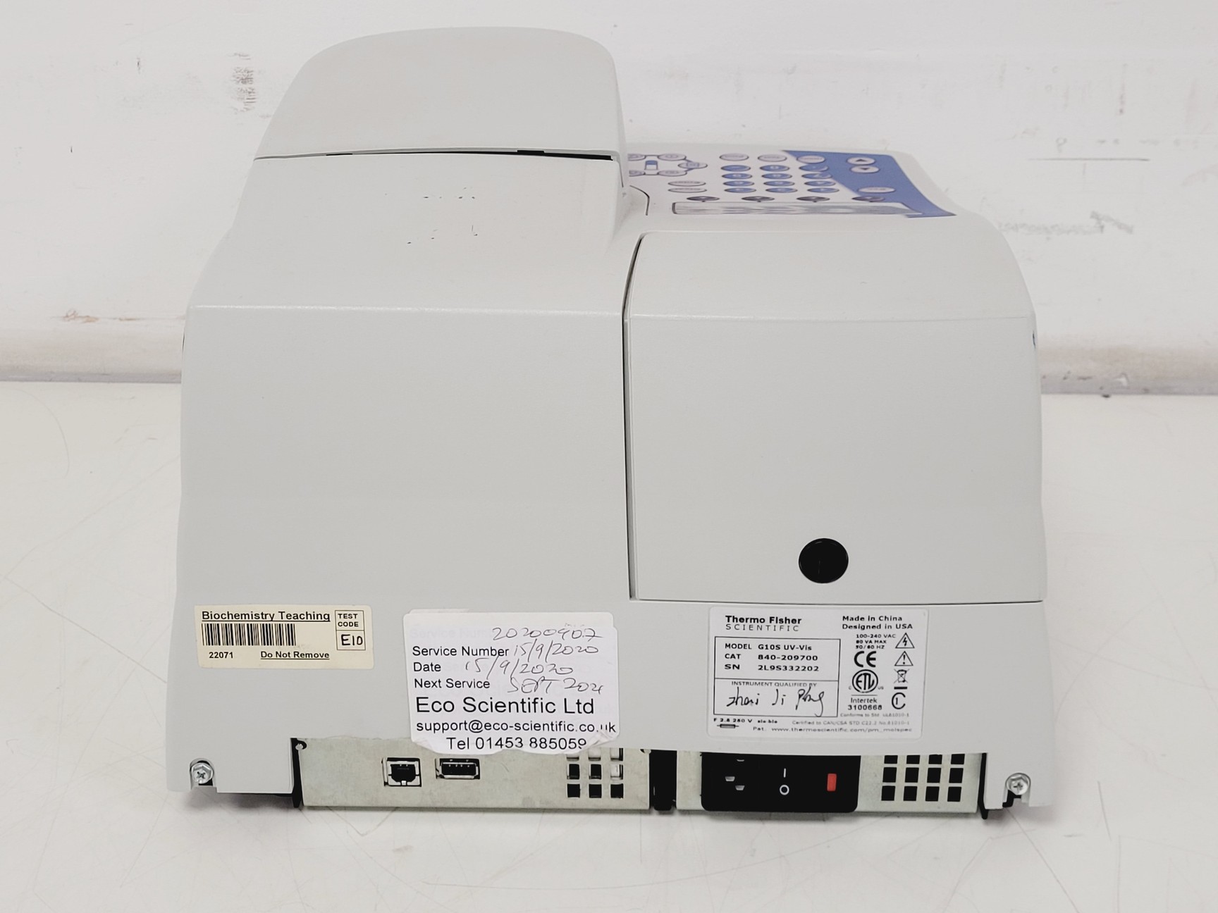 Image of Thermo Scientific GeneSys G10S UV-VIS Spectrophotometer Lab